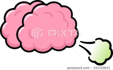Brain fart cartoon drawing Brain fart cartoon drawing 143349641