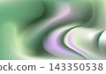 Soft flowing abstract gradient backdrop with muted green and lilac ribbon waves forming layered satin-like curves and calm layered depth 143350538