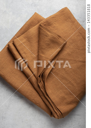 Terracotta orange washed linen tablecloth Terracotta orange washed linen tablecloth 143351818