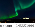Aurora Borealis over the Perlan on Oskjuhlid Hill in Reykjavik - Iceland 143351999