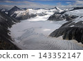 Aerial view of the Juneau Icefields in Alaska, USA 143352147