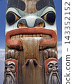 Totem Pole in Sitka in Alaska, USA 143352152