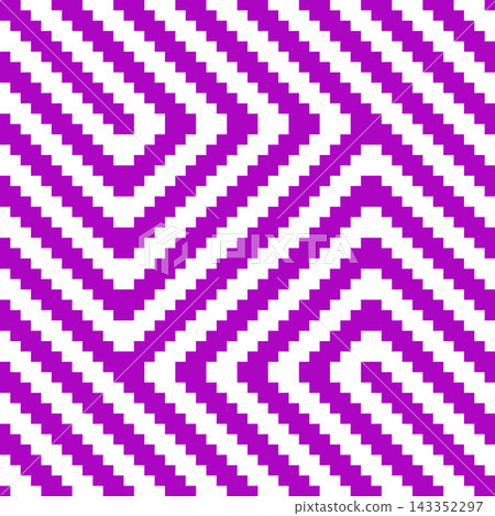 Abstract geometric seamless pattern of pixel lines and stripes in purple and white colors. eps 10 Abstract geometric seamless pattern of pixel lines and stripes in purple and white colors. eps 10 143352297