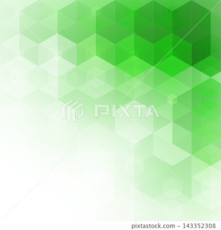 Abstract geometric green background pattern made of hexagons for your modern design and presentations. eps 10 Abstract geometric green background pattern made of hexagons for your modern design and presentations. eps 10 143352308