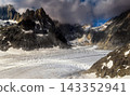 Aerial view of the Juneau Icefields in Alaska - USA 143352941