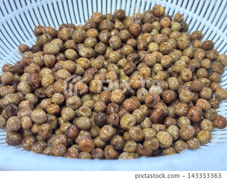 Image of preparing red peas for Anmitsu (a Japanese dessert). Image of preparing red peas for Anmitsu (a Japanese dessert). 143353363