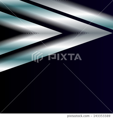 Dark tech background with silver chrome geometric speed lines Dark tech background with silver chrome geometric speed lines 143353389