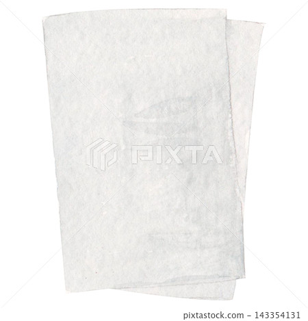 White deckle edge paper isolated. Handmade stationery mockup White deckle edge paper isolated. Handmade stationery mockup 143354131