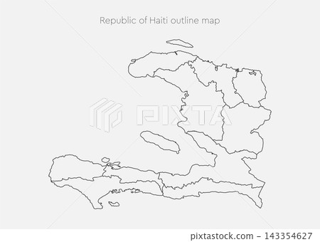 Vector map of country Haiti divided on regions Vector map of country Haiti divided on regions 143354627