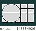 Template collage of eight frames, images, photo 143354926
