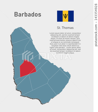Vector map of Barbados - St. Thomas District Vector map of Barbados - St. Thomas District 143354928