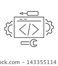 Flat design vector icon illustration 143355114
