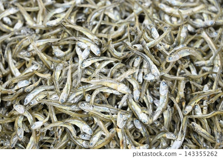 Macro Pile of Dried Anchovies for Traditional Asian Cuisine Macro Pile of Dried Anchovies for Traditional Asian Cuisine 143355262