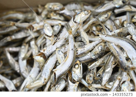 Macro Pile of Dried Anchovies for Traditional Asian Cuisine Macro Pile of Dried Anchovies for Traditional Asian Cuisine 143355273