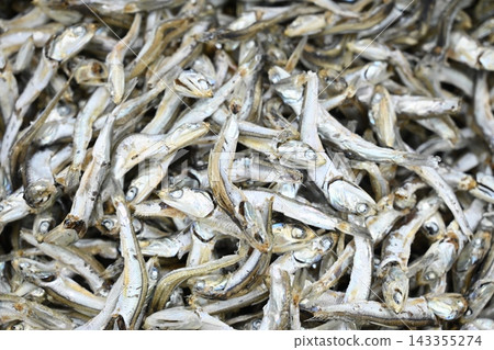 Macro Pile of Dried Anchovies for Traditional Asian Cuisine Macro Pile of Dried Anchovies for Traditional Asian Cuisine 143355274