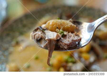 Rich and Creamy Italian Porcini Mushroom Gnocchi Pasta Rich and Creamy Italian Porcini Mushroom Gnocchi Pasta 143355300