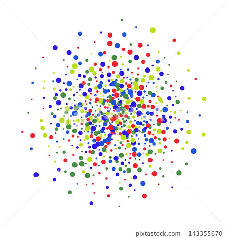 Modern bright abstract geometric background of multicolored dots forming a central composition. eps 10 Modern bright abstract geometric background of multicolored dots forming a central composition. eps 10 143355670
