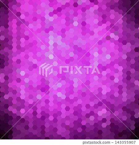 Abstract geometric background of dark and bright purple hexagons mosaic vector illustration. eps 10 Abstract geometric background of dark and bright purple hexagons mosaic vector illustration. eps 10 143355907