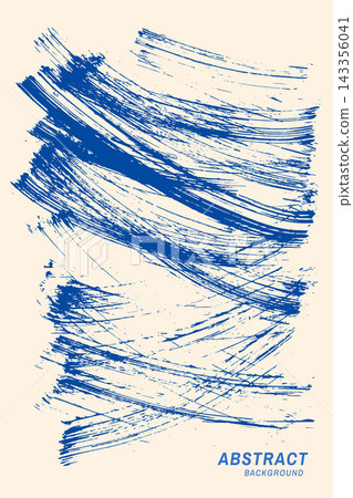 Blue Abstract Brush Strokes on Beige Background, Dynamic Hand Painted Grunge Texture with Layered Sweeping Lines, Artistic Expressionist Poster for Modern Creative Design Blue Abstract Brush Strokes on Beige Background, Dynamic Hand Painted Grunge Texture with Layered Sweeping Lines, Artistic Expressionist Poster for Modern Creative Design 143356041