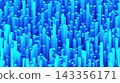 Abstract Long blocks. Computer generated 3d render 143356171