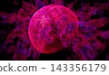 Red Alien planet. Computer generated 3d render 143356179