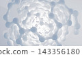 Abstract Molecular Spiral. Computer generated 3d render 143356180