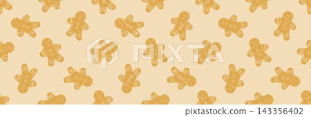 Christmas long pattern in hand draw style Christmas long pattern in hand draw style 143356402