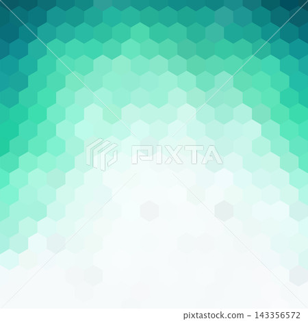 Modern abstract green and turquoise geometric background with hexagons for your creative design. eps 10 Modern abstract green and turquoise geometric background with hexagons for your creative design. eps 10 143356572