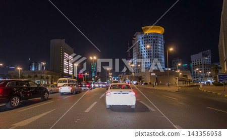 Drive through the traffic in the city highway timelapse hyperlapse in Kuwait. Kuwait, Middle East Drive through the traffic in the city highway timelapse hyperlapse in Kuwait. Kuwait, Middle East 143356958