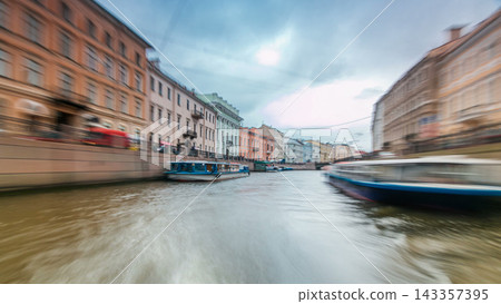 River trips on canals of St. Petersburg Russia timelapse hyperlapse River trips on canals of St. Petersburg Russia timelapse hyperlapse 143357395