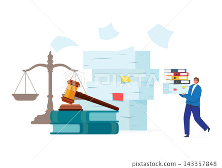 Notary service and legal consulting stock illustration 143357848