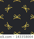 Seamless pattern with ribbon bows on pink, purple and red backgrounds vector. Stock Vector 143358004