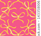 Seamless pattern with ribbon bows on pink, purple and red backgrounds vector. Stock Vector 143358006