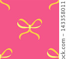 Seamless pattern with ribbon bows on pink, purple and red backgrounds vector. Stock Vector 143358011
