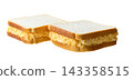 Sandwich with egg salad isolated on a white background . 143358515