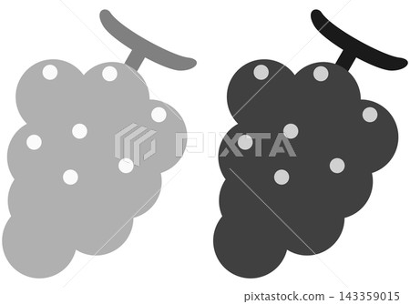 葡萄圖示插畫集 / 秋季風味和水果插畫素材 143359015