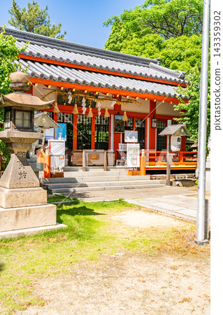 田海神社(田海神社)參拜殿:與將地名改為佃的德川家康有著深厚的淵源。大阪市西淀川區佃。 田海神社(田海神社)參拜殿:與將地名改為佃的德川家康有著深厚的淵源。大阪市西淀川區佃。 143359302
