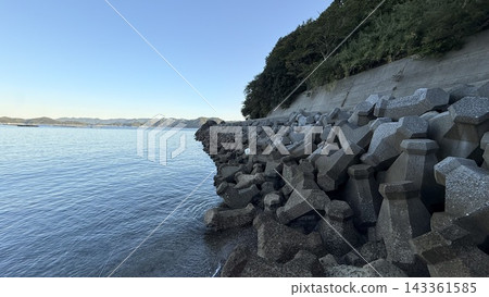 從海岸線看到的大海 143361585