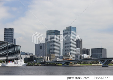Toyosu風景在東京都江東區 Toyosu風景在東京都江東區 143361632