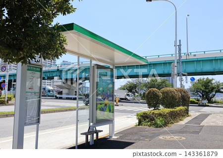 東京都中央區晴海的新月島公園巴士站（都營巴士） 143361879