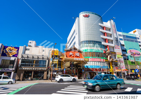 Nagoya Naka-ku Osu Man-Suji Temple Street Man-Suji Temple intersection Nagoya Naka-ku Osu Man-Suji Temple Street Man-Suji Temple intersection 143361987