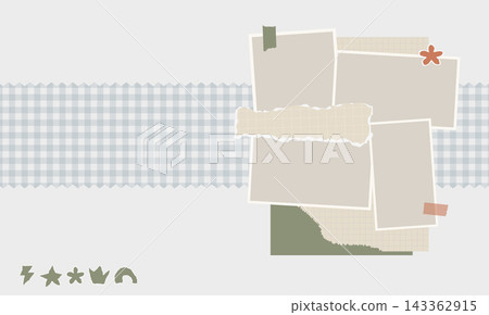 Minimal Paper Collage Moodboard Layout Minimal Paper Collage Moodboard Layout 143362915