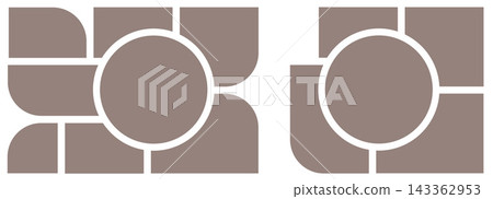 Professional montage gallery layout with elegant visual balance 143362953