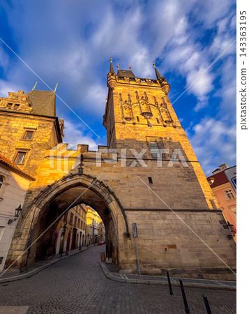 The Lesser Town Bridge Tower in Prague, Czech Republic The Lesser Town Bridge Tower in Prague, Czech Republic 143363195