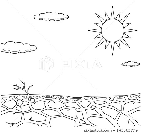 Drought icon Drought icon 143363779