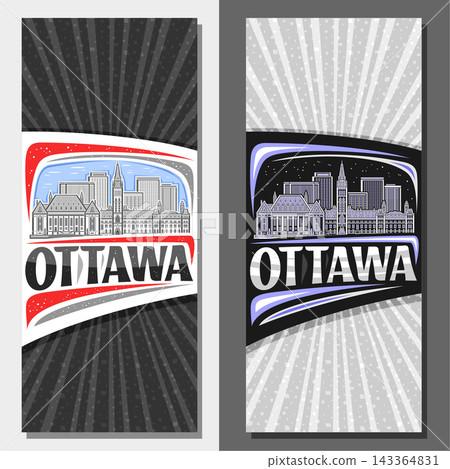 Vector vertical layouts for Ottawa Vector vertical layouts for Ottawa 143364831
