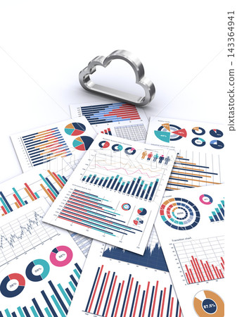 Business documents and cloud icon 143364941