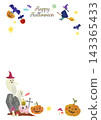 Cute frame for halloween 143365433