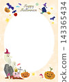 Cute frame for halloween 143365434