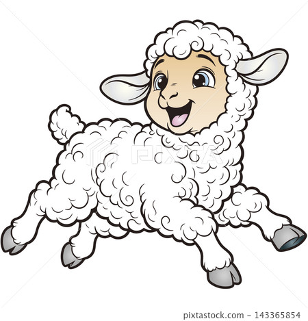 A fun animal illustration ☆ Sheep A fun animal illustration ☆ Sheep 143365854